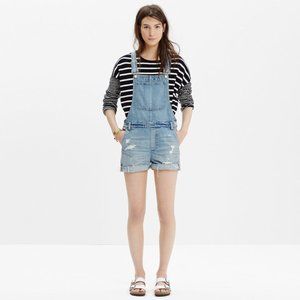 Madewell Adirondack Denim Short Overalls